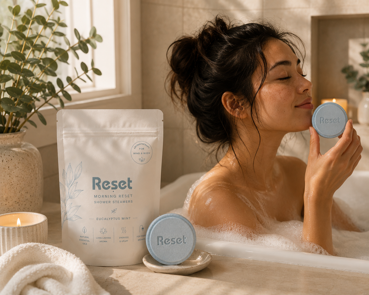 Breathe Reset™ —  Clear Your Mind In 60 Seconds (Cool Eucalyptus Breeze)